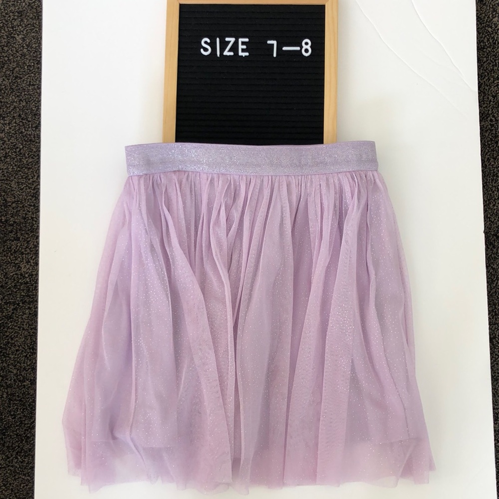 Joe Fresh girls sparkle tulle skirt size medium 7/8